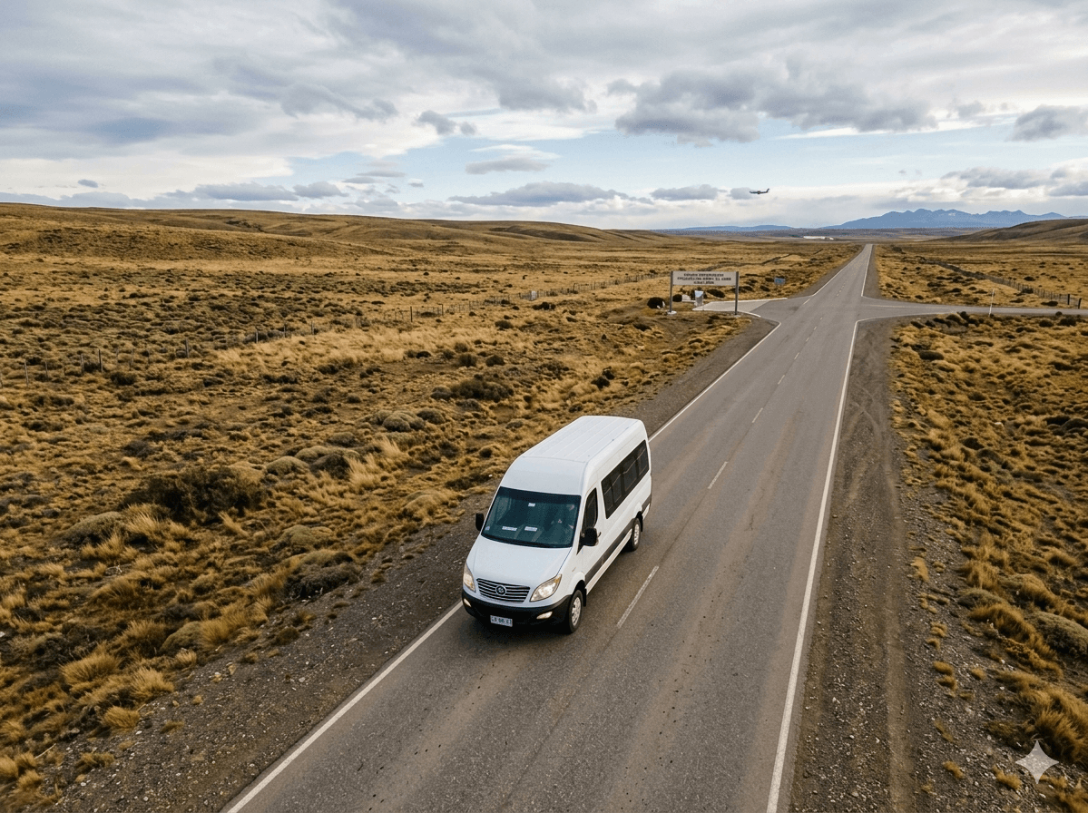 Ruta Azul Patagonia vehicle for passenger transfers